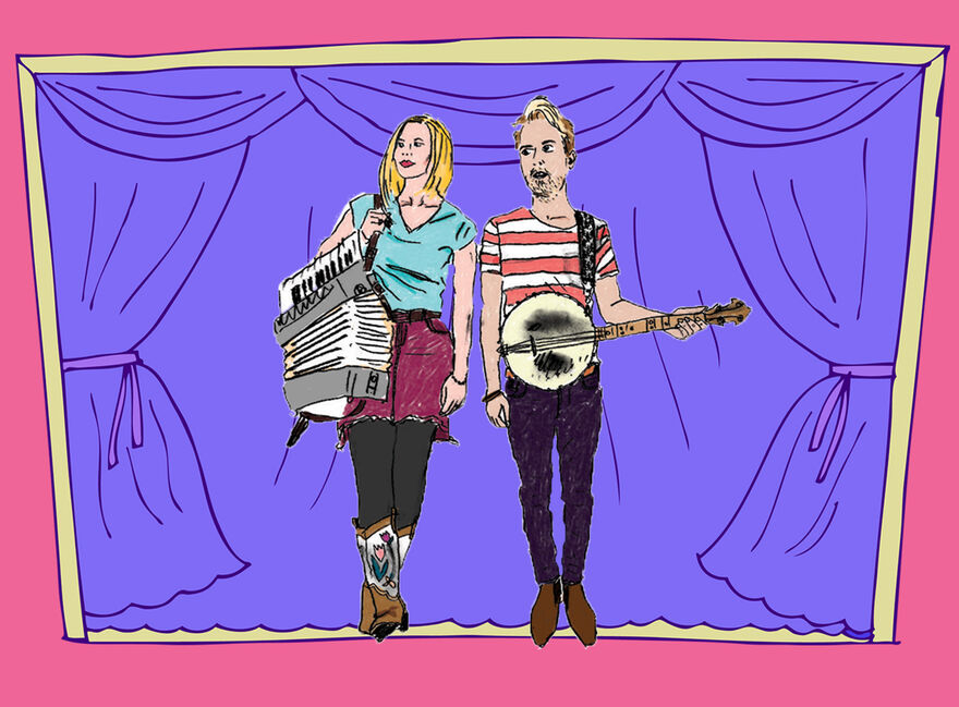 Family Folk Show With Megson Banner