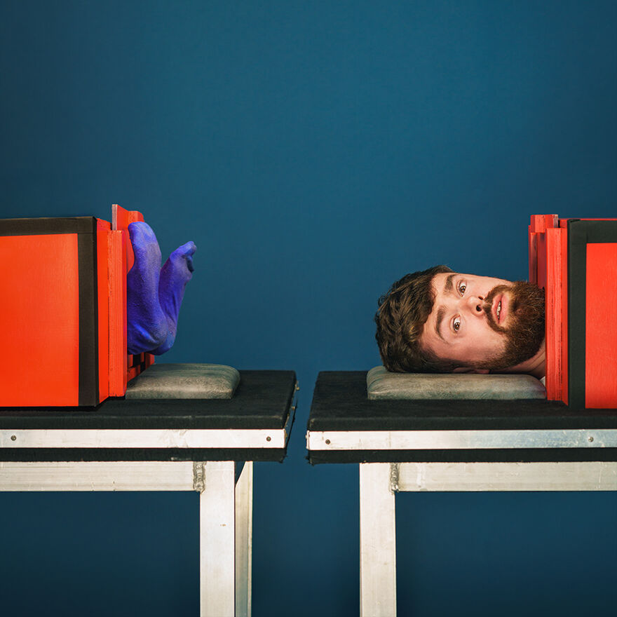 Tom Brace Saws Himself In Half Title