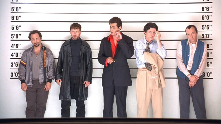 Police Line Up of cast from The Usual Suspects