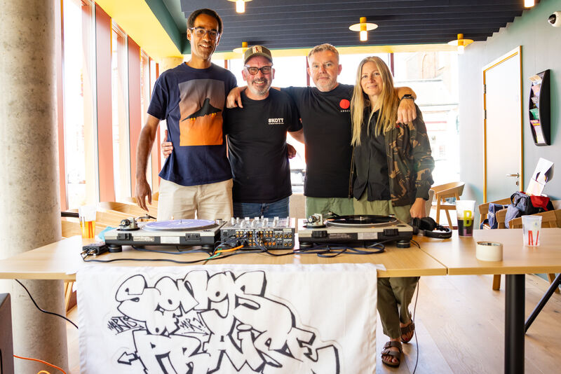 The songs of praise DJ set in the Kitchen Bar