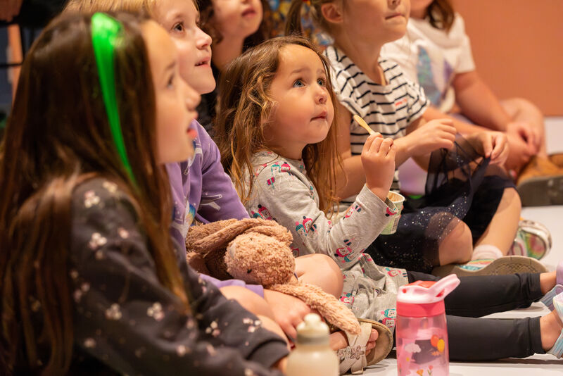 Young girl eating an ice cream