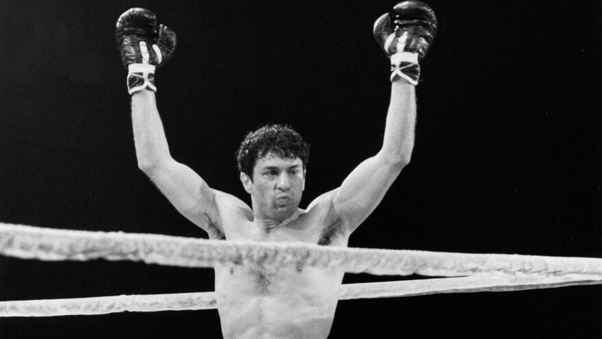 Jake LaMotta in the ring 